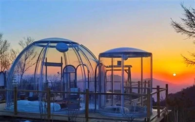 Duidelijke Geodome-huissets